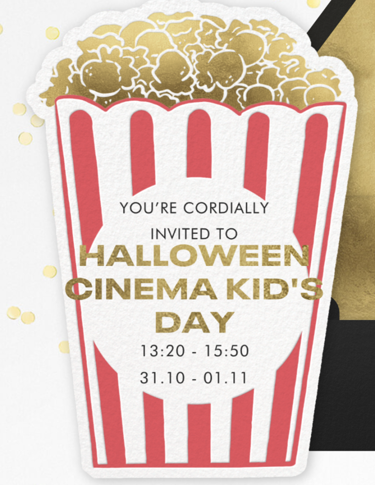 Halloween Cinema Day. Kids